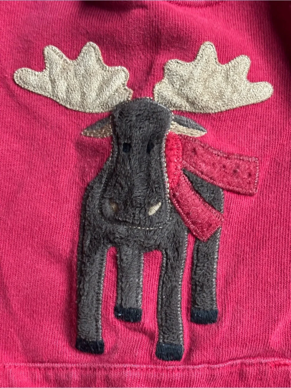 Gymboree 2T Red Moose Chrismtas Holiday Winter Romper with Snaps